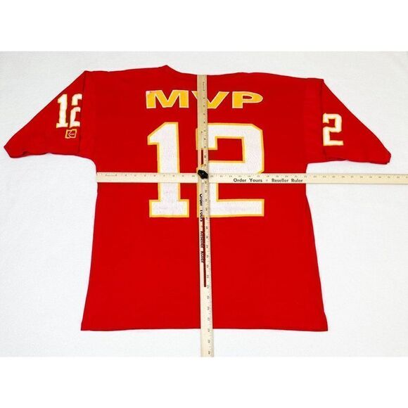 Vintage 80s NFL Kansas City Chiefs Jersey T-Shirt Red XL Single Stitch Football - Picture 8 of 10